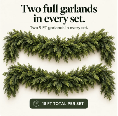 Real-Touch Cedar Garland
