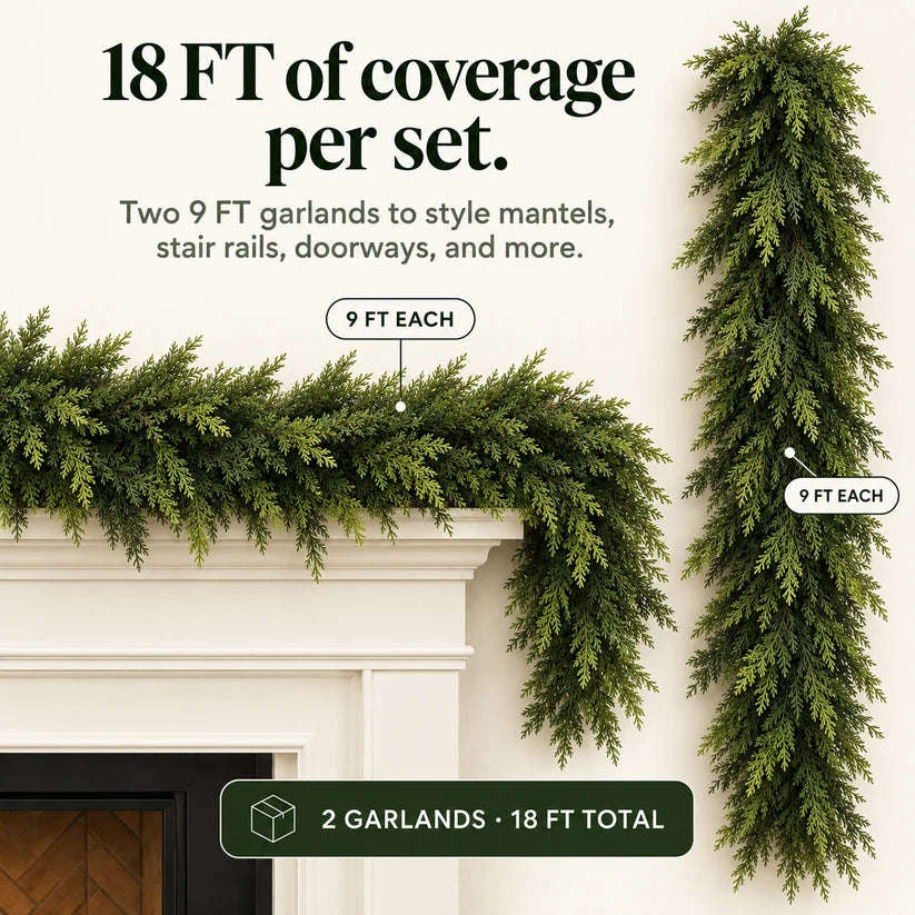 Real-Touch Cedar Garland