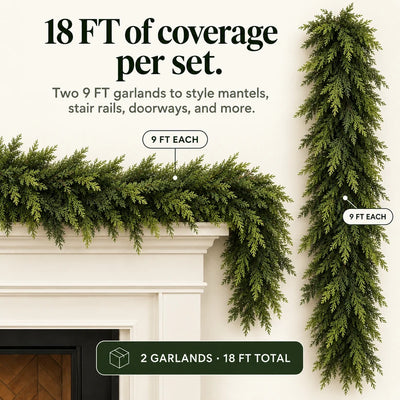Real-Touch Cedar Garland
