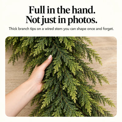 Real-Touch Cedar Garland