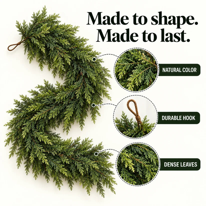 Real-Touch Cedar Garland