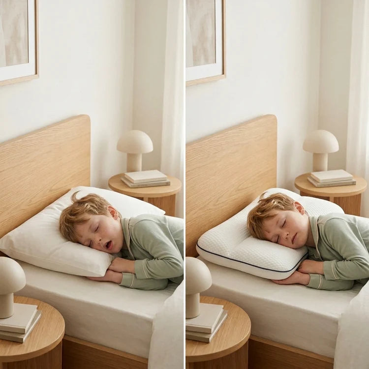 Same kid. One pillow. A completely different morning.